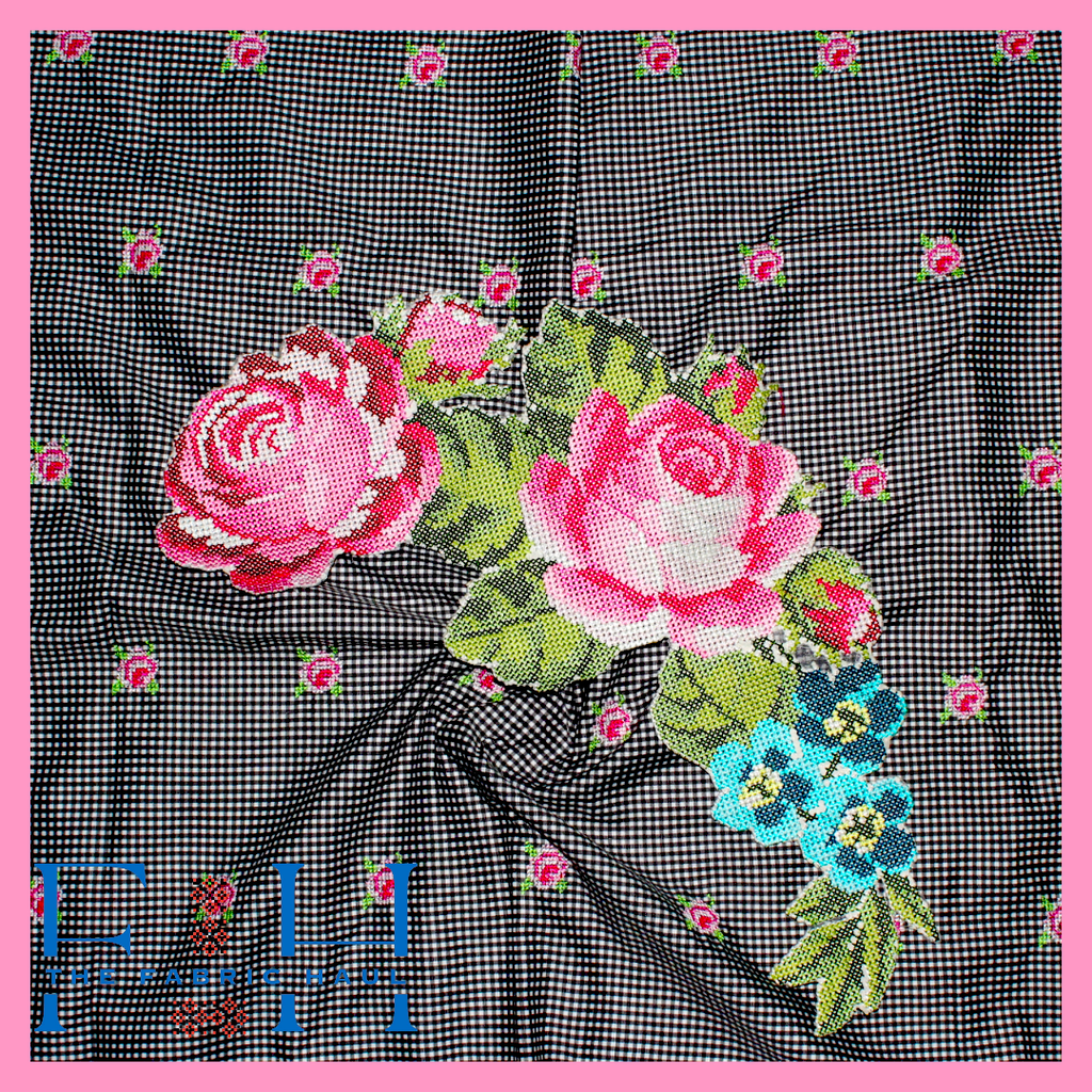 Curve rose Applique