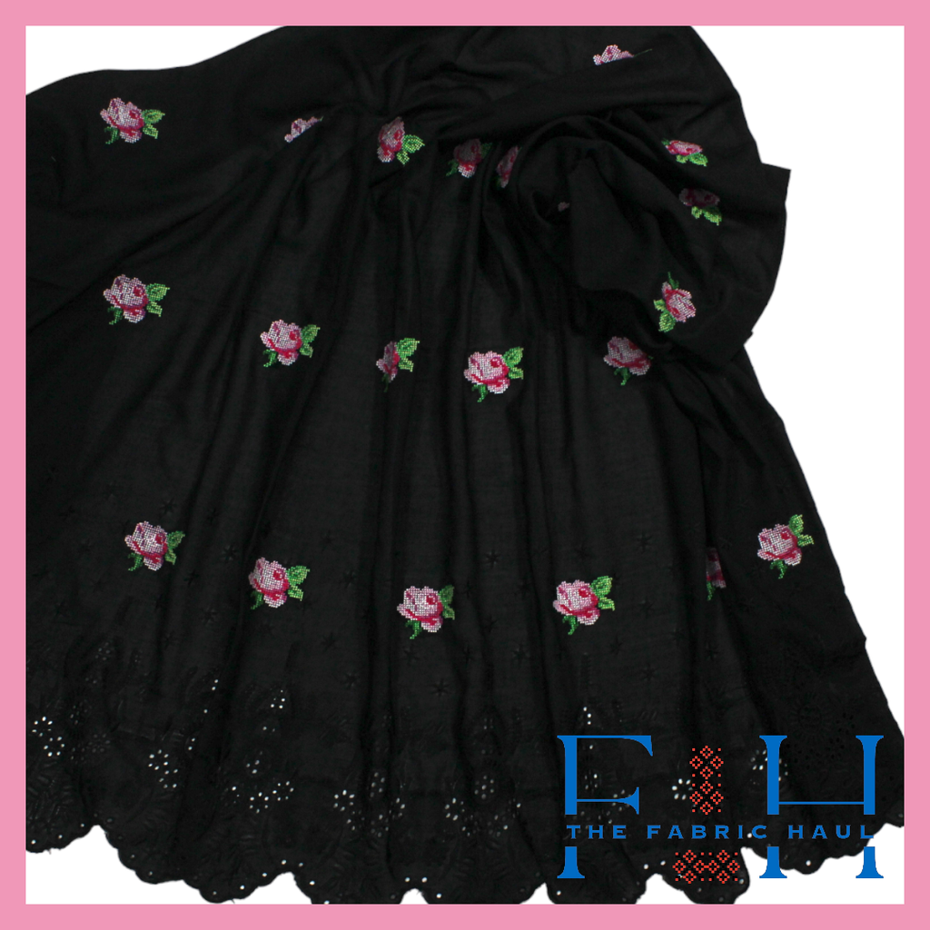 Black Lace Hakoba with CS Bunch 1 mtr
