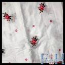 Emb rose bud fabric fk