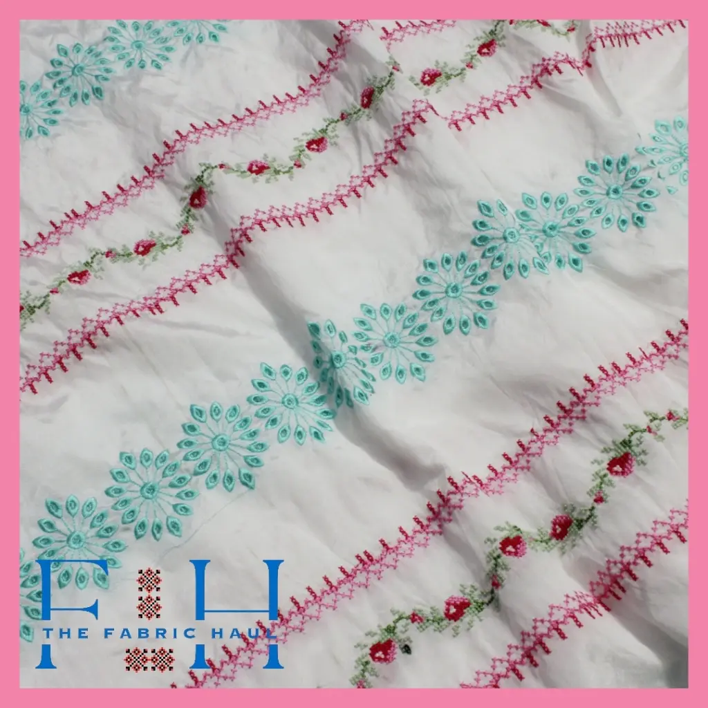 Silk Rose Lace Border -1mtr