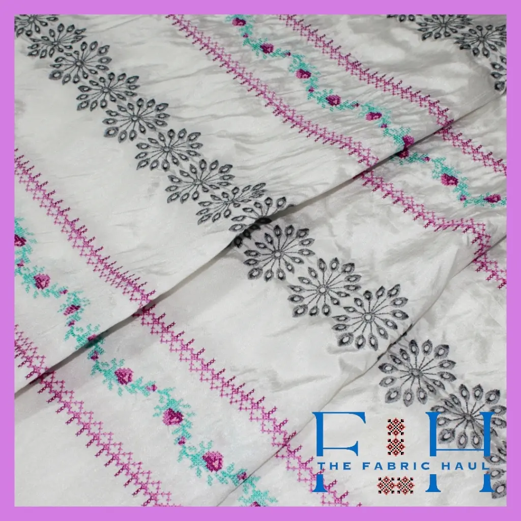 Silk Rose Lace Border -1mtr