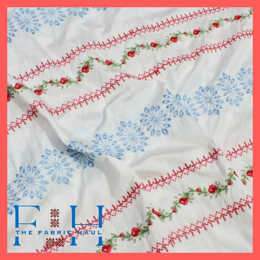 Silk Rose Lace Border -1mtr