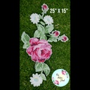 EMBROIDERED ROSE BUNCHES