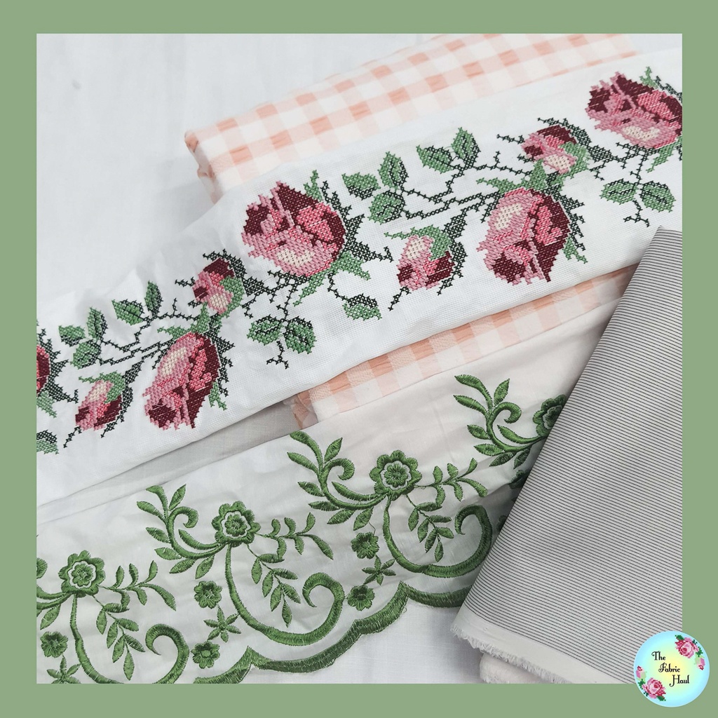 Big rose Kali Cross stitch belt 4 meter