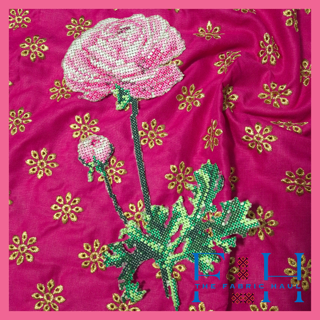 Peony applique