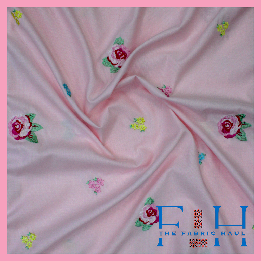 Shabby Chic Rose Fabric - 5 mtr