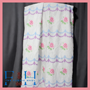 Pearl Scallop Rose Lace Fabric - 1 mtr