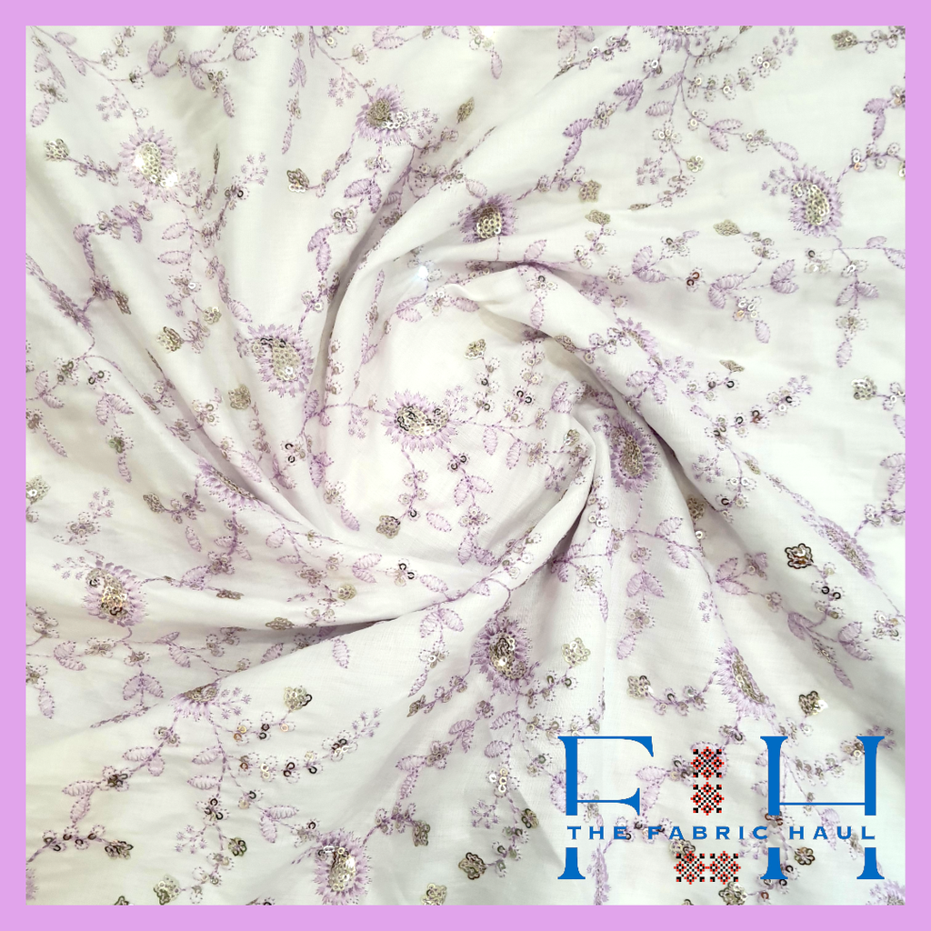 Luknowi Paisley Sequin 1 mtr