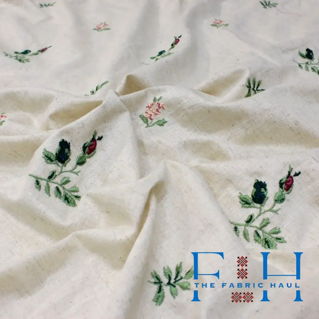 Khadi Free Fall Roses - 1 mtr