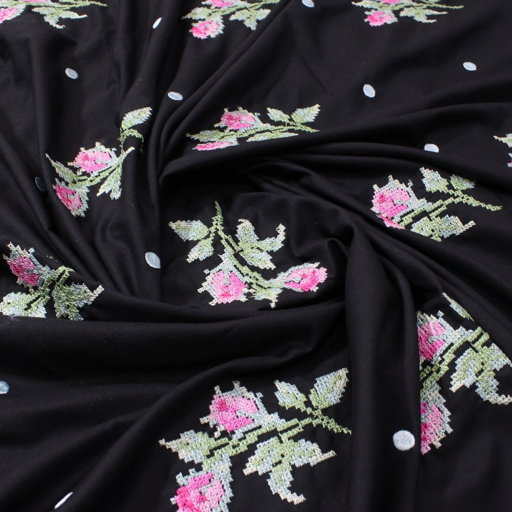 Dual Parisian Rose Fabric - 1 mtr