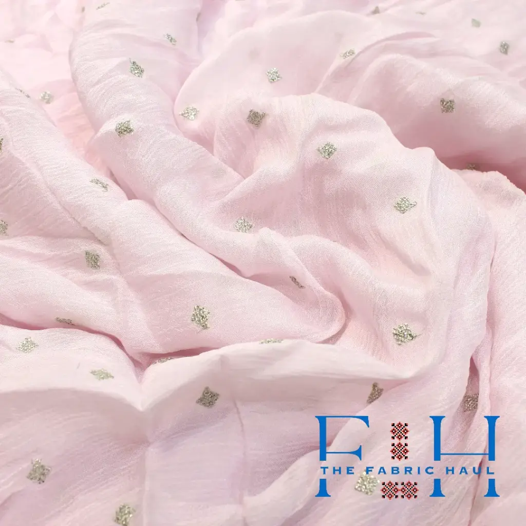 Georgette Duppatta with sequin dots - 1 mtr