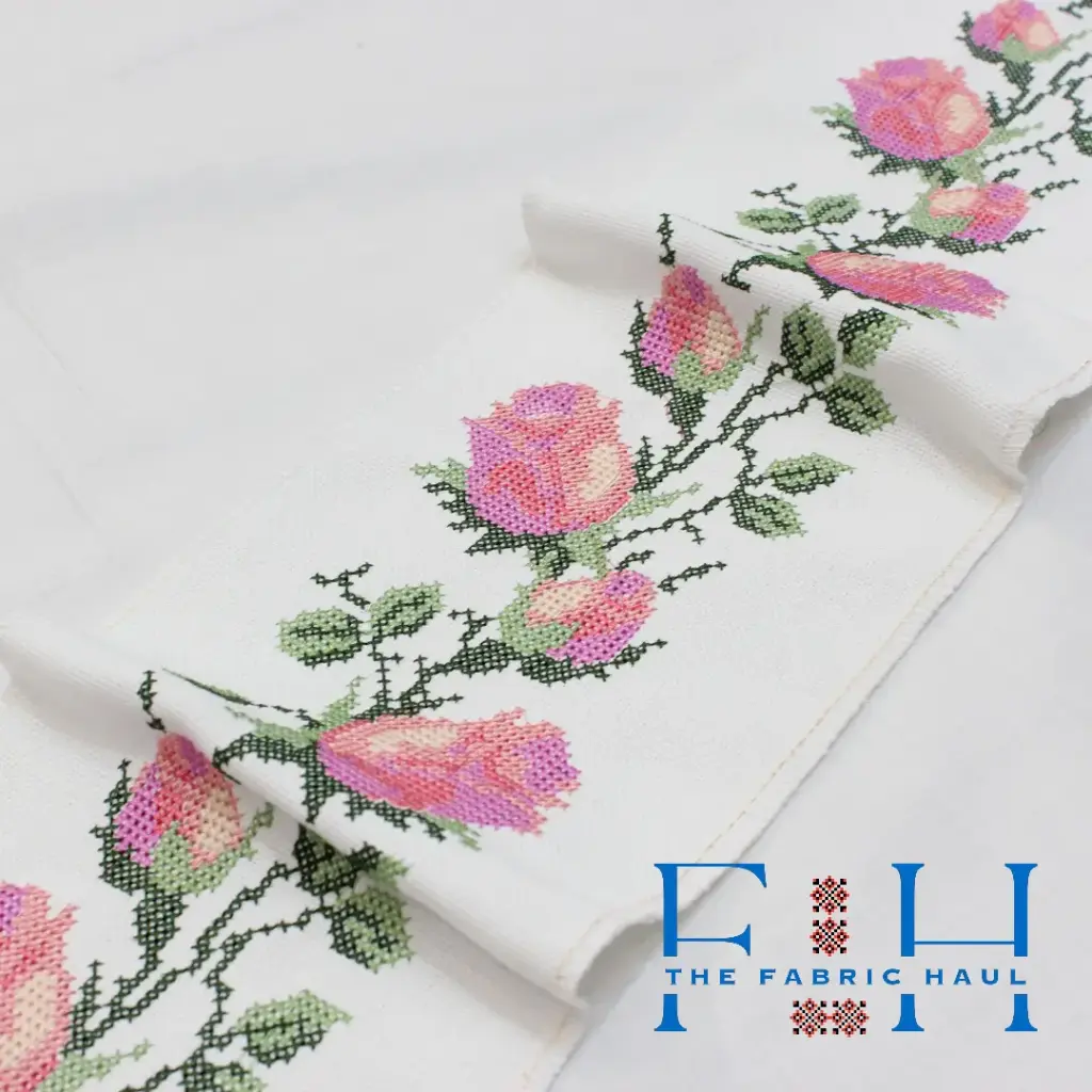 Big rose Kali Cross stitch belt 