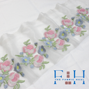 Soft Roses on Organza - 2mtrs