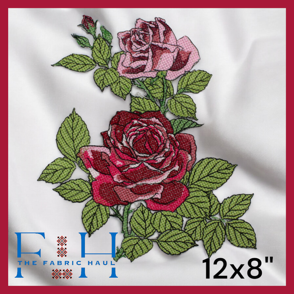 H - Maveric Rose Applique