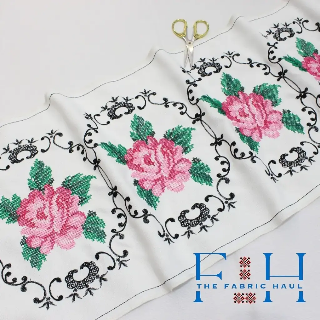 Empress Rose Belt - 2 mtrs  (White Pink)