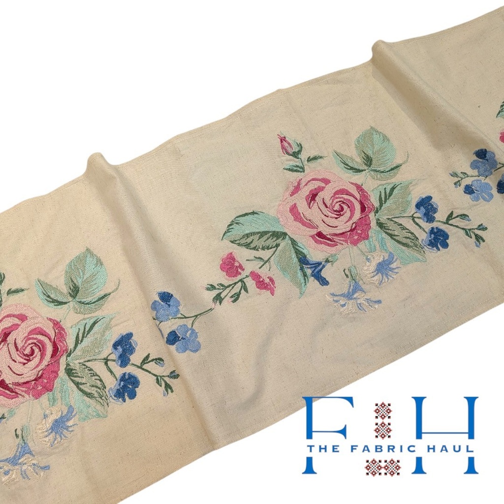 Chic Roses On Khadi - 2 mtr