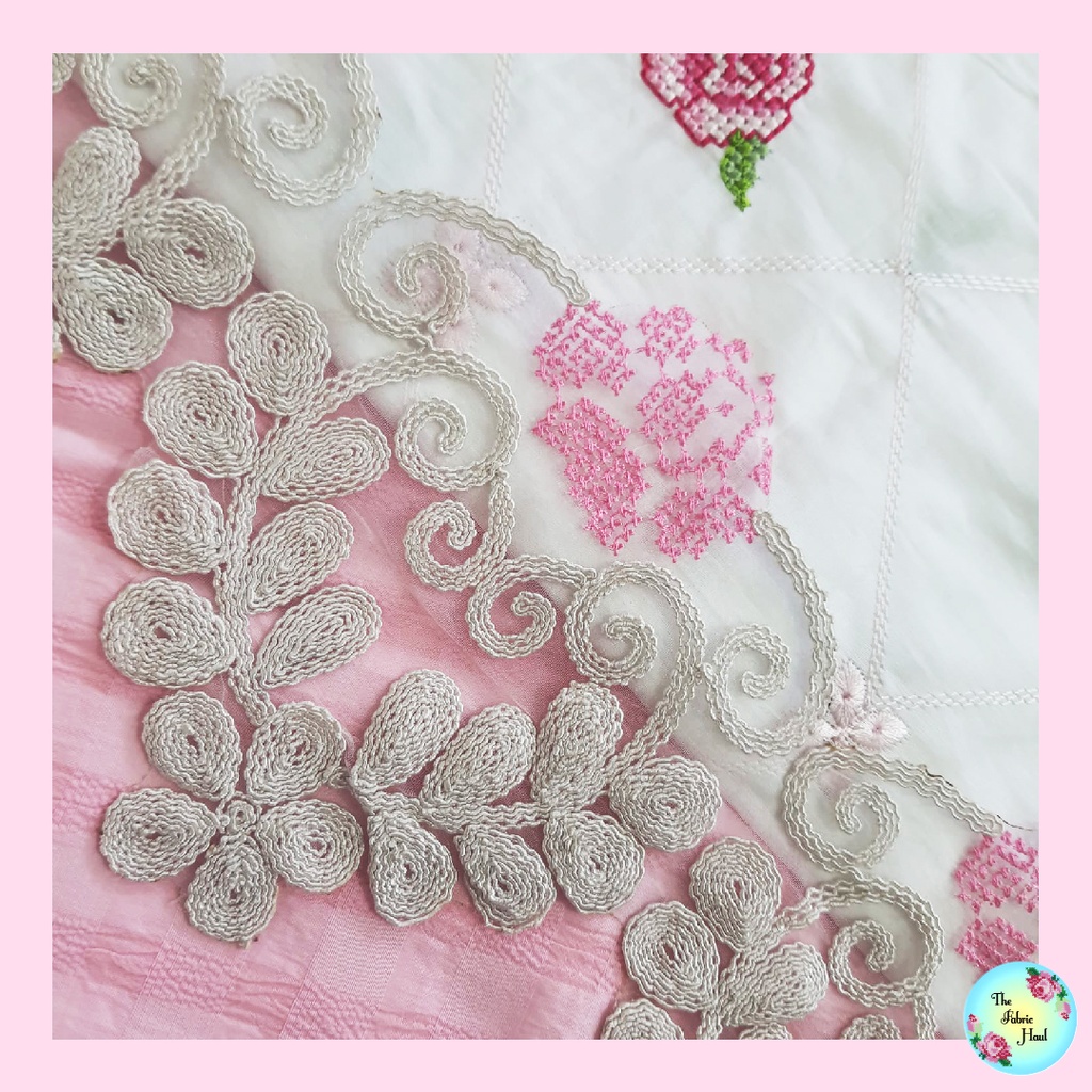 Floral Rose Cordwork Lace