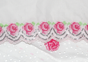 Round rose Sequin Lace