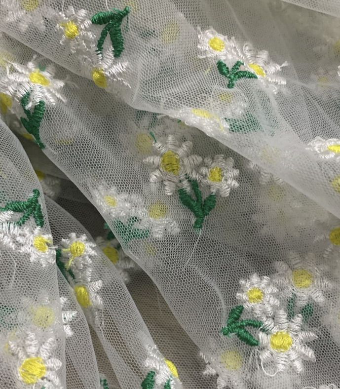 Fabric03 Net with Yellow Daisy