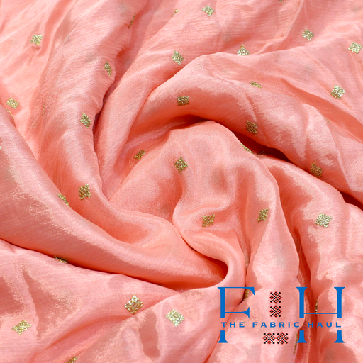 Georgette Duppatta with sequin dots - 1 mtr