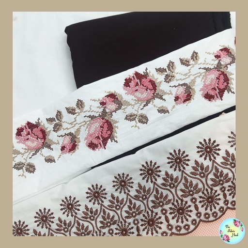 Big rose Kali Cross stitch belt 