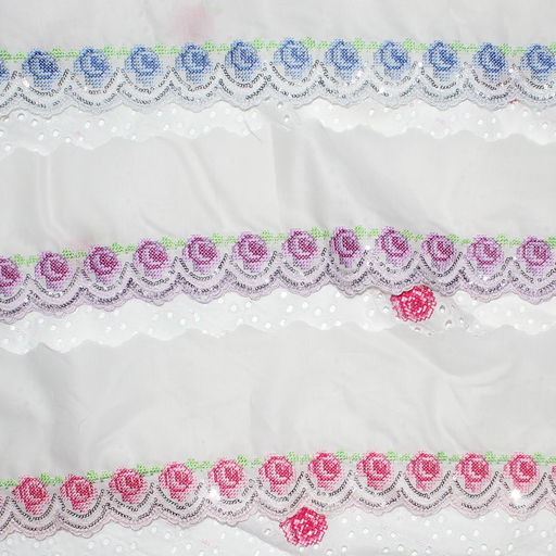 Round rose Sequin Lace