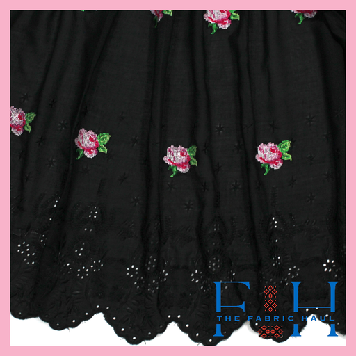 Black Lace Hakoba with CS Bunch 1 mtr