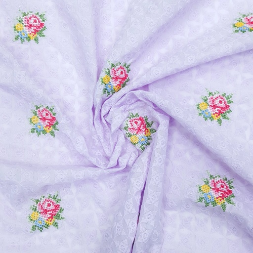 Hakoba with sequin and cross stitch - 1 mtr