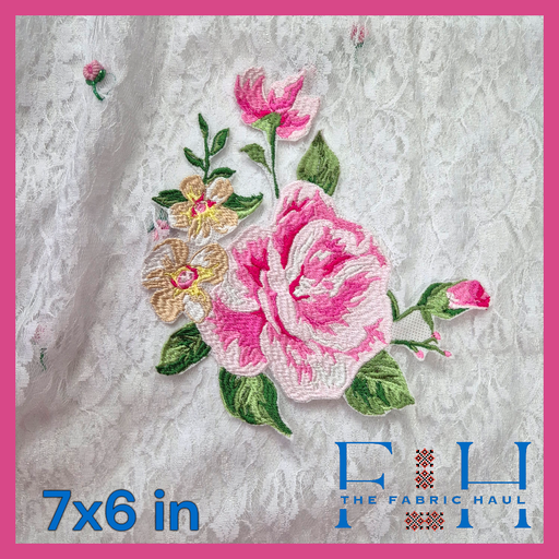 Shaded Embroidery Rose Bunch