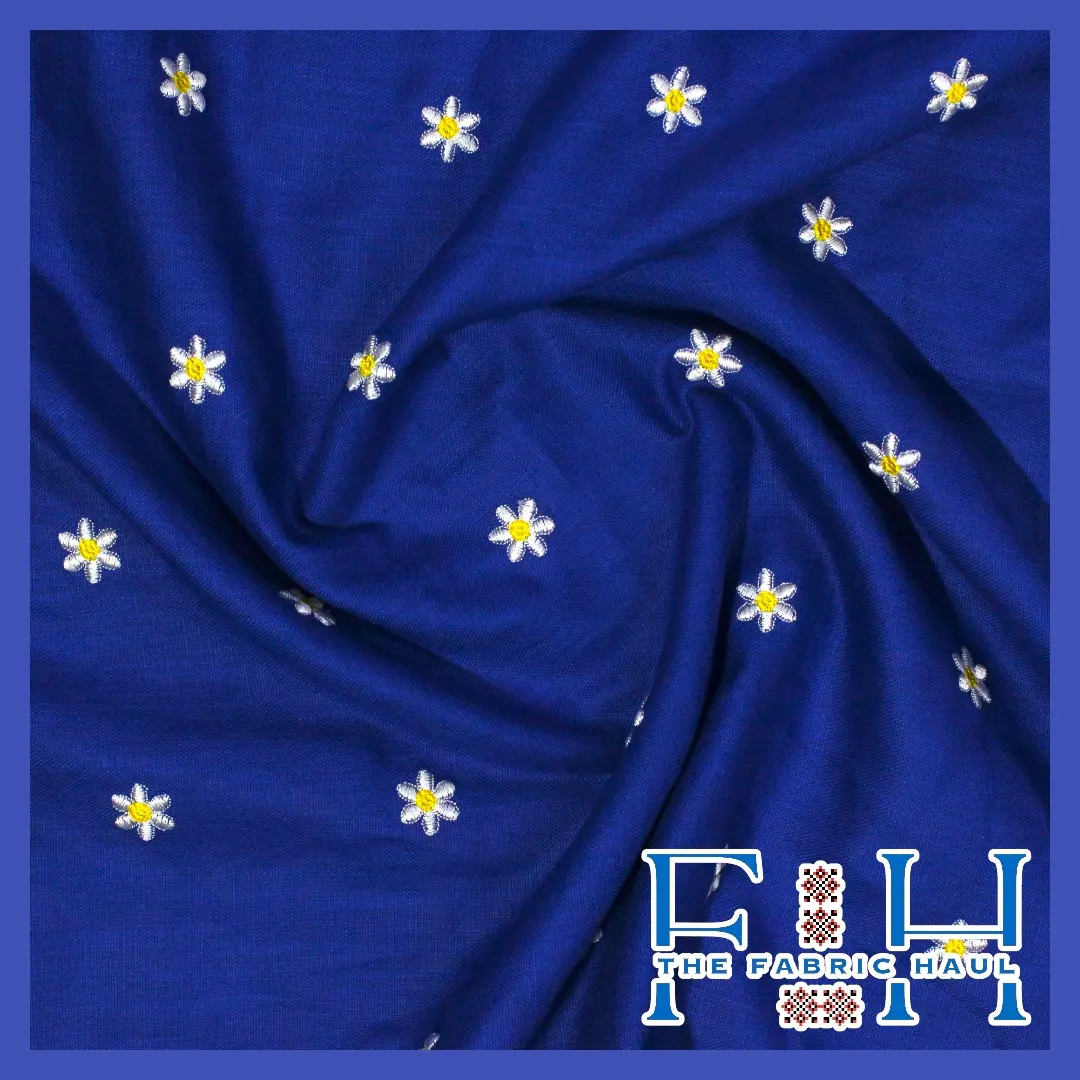 Electric Blue Daisy- 58 in