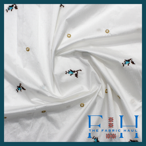 Designer Silk Kali Fabric 1 mtr