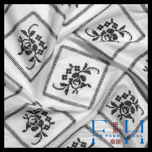 Timeless Rose Lace Fabric - 1 mtr